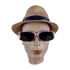 ELLURE  RECTANGULAR CREAM   PLACTIC SUNGLASSES #ELS112